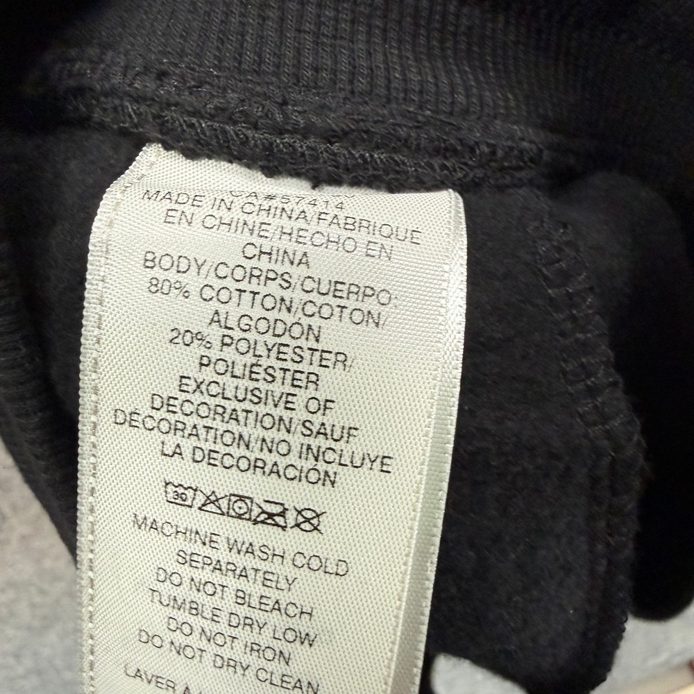 True Religion Sweat Shorts Womens XS Black Flame Graphic Y2K Lounge Gym Casual - Picture 9 of 10